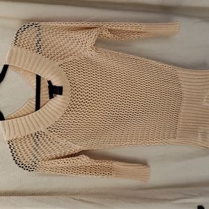 Tan see through sweater